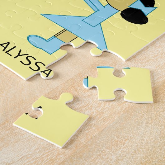 Alle kinderen hebben liefde nodig: lichtgeel legpuzzel (Zijkant)