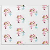 Alle kinderen hebben liefde nodig: wit cadeaupapier (Vlak)