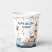 Alle kinderen in de Waterverf aan boord van de oce Papieren Bekers (Achterkant)