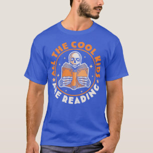 Alle Kinderen lezen grappige skelet Readi T-shirt