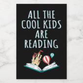 Alle Kinderen lezen het tweede voedseletiket Voedselcontainer Etiket (Enkel label)