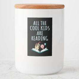 Alle Kinderen lezen het tweede voedseletiket Voedselcontainer Etiket