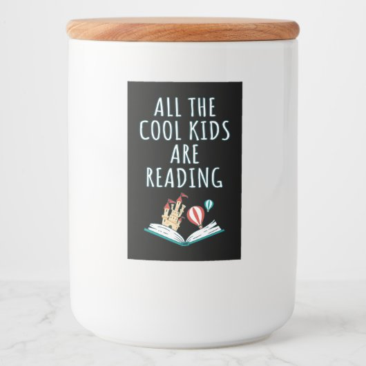 Alle Kinderen lezen het tweede voedseletiket Voedselcontainer Etiket (Voorkant)