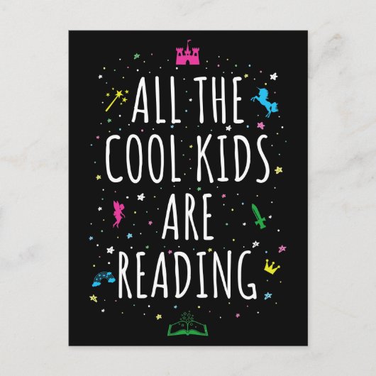 Alle Kinderen lezen ik Briefkaart (Voorkant)