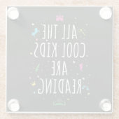 Alle Kinderen lezen ik Glazen Onderzetter (Achterkant)