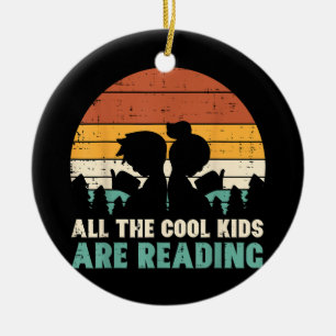 Alle Kinderen lezen Retro lezen Boeken Lover Boys Keramisch Ornament