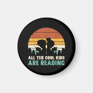 Alle Kinderen lezen Retro lezen Boeken Lover Boys Magneet