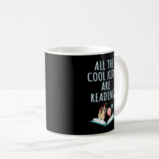 Alle Kinderen van de kool lezen de Mok van koffie (Voorkant rechts)