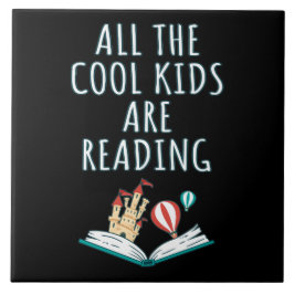 Alle Kinderen van de kool lezen II keramische tege Tegeltje