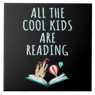 Alle Kinderen van de kool lezen II keramische tege Tegeltje