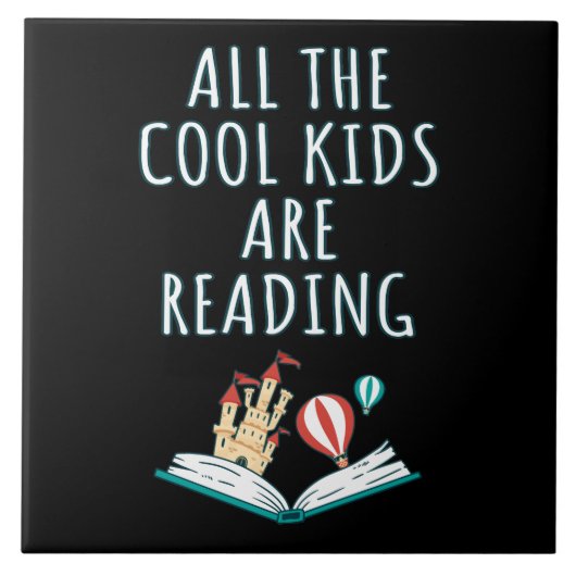 Alle Kinderen van de kool lezen II keramische tege Tegeltje (Voorkant)