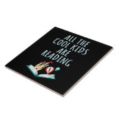 Alle Kinderen van de kool lezen II keramische tege Tegeltje (Zijkant)