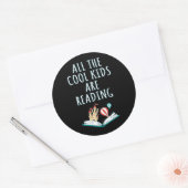 Alle Kinderen van de kool lezen II Ronde Sticker (Envelop)