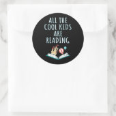 Alle Kinderen van de kool lezen II Ronde Sticker (Tas)