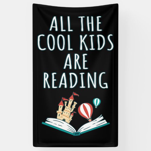 Alle Kinderen van de kool lezen II Spandoek (Verticaal)