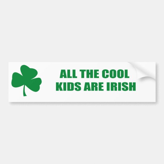 ALLE KINDEREN ZIJN IRISH BUMPERSTICKER (Voorkant)