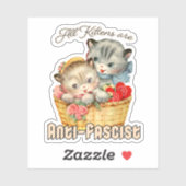 Alle Kittens zijn antifascistisch Sticker (Vel)