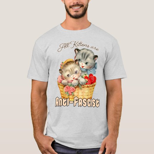 Alle Kittens zijn antifascistisch T-shirt (Voorkant)