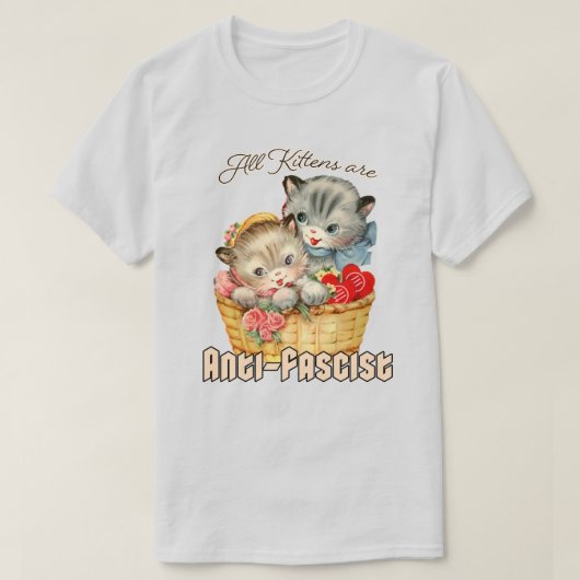 Alle Kittens zijn antifascistisch T-shirt (Design voorkant)