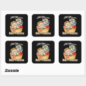 Alle Kittens zijn antifascistisch Vierkante Sticker (Vel)