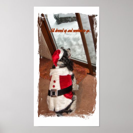 Alle kleed en nergens om te gaan poster (Voorkant)