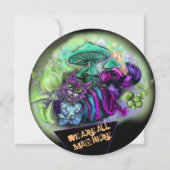 Alle kleine kat-uitnodigingen kaart (Voorkant)