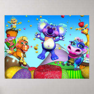 Alle kleine regendruppels 24x18 Poster