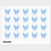 Alle kleuren - Butterfly gepersonaliseerde Sticker (Vel)