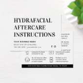 Alle kleuren Eenvoudige HydraFaciale Advice Kaart (Bureau)