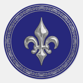 Alle kleuren- en zilverkleppen van de laisenvelop ronde sticker