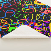 Alle  kleuren en zwart sherpa deken (3/4)