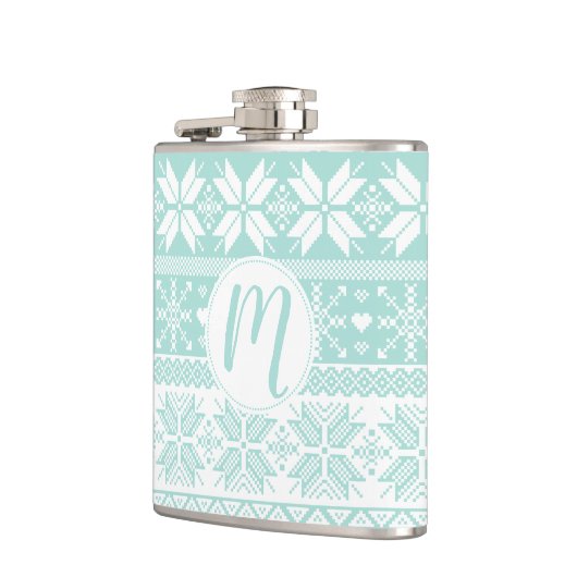 Alle kleuren Fair Isle Winter Sweater Monogram Heupfles (Links)