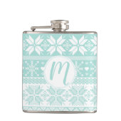 Alle kleuren Fair Isle Winter Sweater Monogram Heupfles (Voorkant)