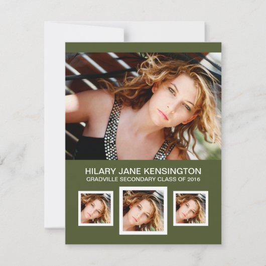 Alle kleuren Foto-Afstuderen Kaart (Voorkant)