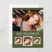 Alle kleuren Foto-Afstuderen Kaart (Voorkant / Achterkant)