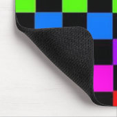 Alle kleuren geruit Mousepad Muismat (Hoek)