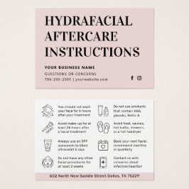 Alle kleuren HydraFacial Advice Kaart