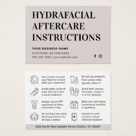 Alle kleuren HydraFacial Advice Kaart