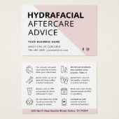 Alle kleuren HydraFaciale instructies Kaart (Voorkant /achterkant)