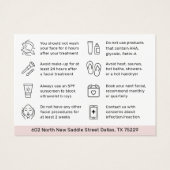 Alle kleuren HydraFaciale instructies Kaart (Achterkant)