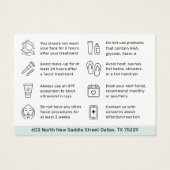 Alle kleuren HydraFaciale instructies Kaart (Achterkant)