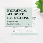 Alle kleuren HydraFaciale instructies Kaart (Bureau)