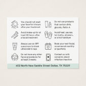 Alle kleuren HydraFaciale instructies Kaart (Achterkant)