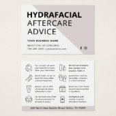 Alle kleuren HydraFaciale instructies Kaart (Voorkant /achterkant)