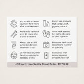 Alle kleuren HydraFaciale instructies Kaart (Achterkant)