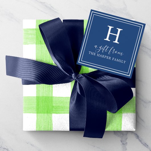 Alle kleuren - Klassieke monogram Cadeaukaarten Notitiekaartje