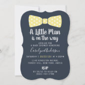 Alle kleuren Kleine Man Stropdas Baby shower Kaart (Voorkant)