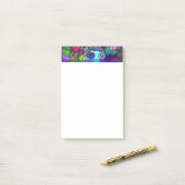 Alle kleuren met kronkels en lijnen post-it® notes (Op bureau)