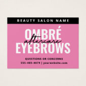 Alle kleuren Ombre Powder Brows Aftercare Kaart (Voorkant)
