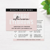 Alle kleuren Ombre Powder Brows Aftercare Kaart (Bureau)